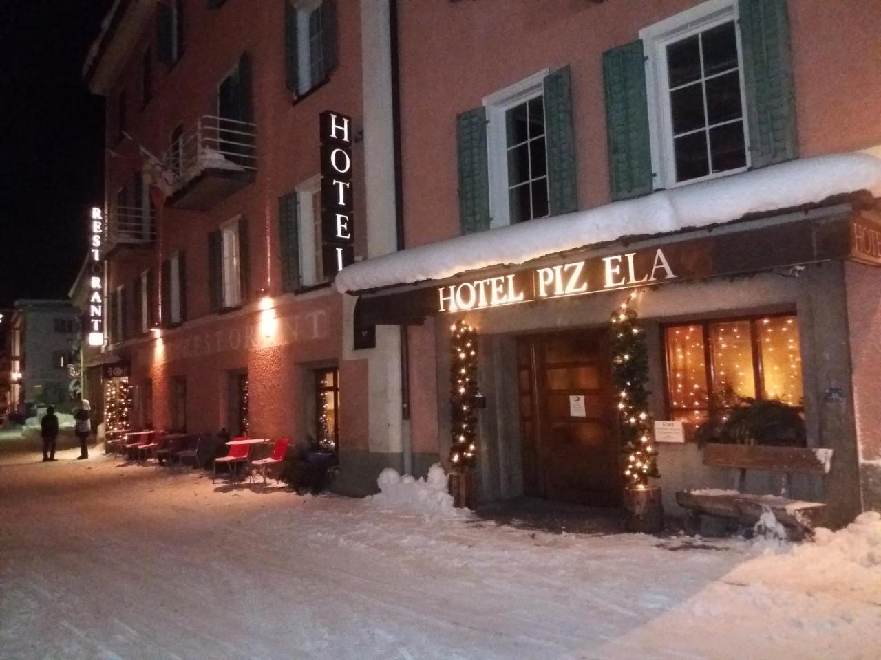 Hotel Piz Ela Bergun Davos Exteriör bild